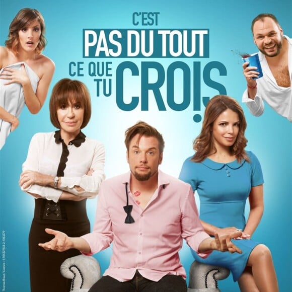 Danièle Evenou avec à l'affiche de la pièce "C'est pas du tout ce que tu crois" aux côtés de Norbert Tarayre et Séverine Ferrer en 2018.