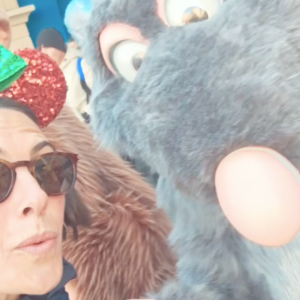 Alessandra Sublet à Disneyland Paris, le 17 novembre 2018.