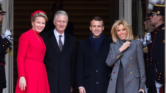 Brigitte et Emmanuel Macron : Accueil royal et avec les honneurs à Bruxelles