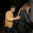 Sofia Boutella et Taron Egerton à la sortie du restaurant "Craig's" à Los Angeles le 15 novembre 2018