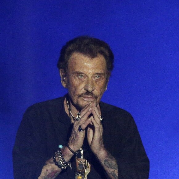 Exclusif  - Johnny Hallyday en concert au Vélodrome à Arcachon, où 8500 personnes sont venues l'acclamer. Le 19 juillet 2016 © Patrick Bernard-Thibaud Moritz / Bestimage