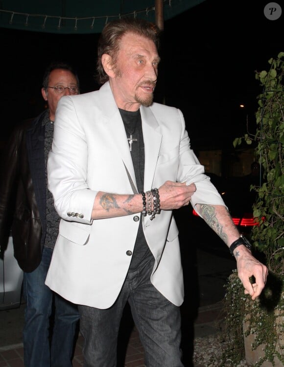 Johnny Hallyday à West Hollywood, le 18 février 2013