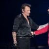 Exclusif - David Hallyday - Johnny Hallyday en concert au POPB de Bercy a Paris - Jour 2 de la tournee "Born Rocker Tour". Le 15 juin 2013 15/06/2013 - Paris