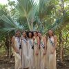 Les 30 candidates à l'élection de Miss France 2019 sur l'île aux Aigrettes. Le 23 novembre 2018.