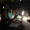 Jean-Pierre Foucault fête ses 71 ans à l'île Maurice avec les candidates au titre de Miss France 2019. Novembre 2018.