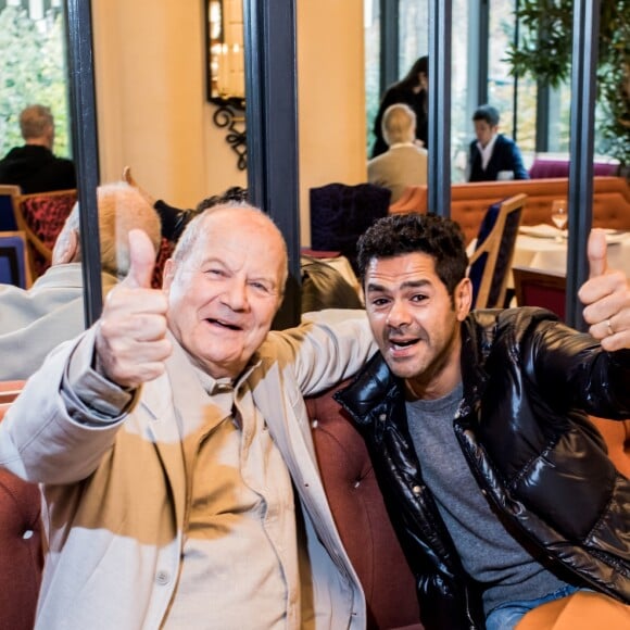 Exclusif - Marc Ladreit de Lacharrière a déjeuné avec Jamel Debbouze à l'occasion de l'ouverture du nouveau restaurant Costes du théâtre Marigny à Paris. Le 16 novembre 2018 © Cyril Moreau / Bestimage