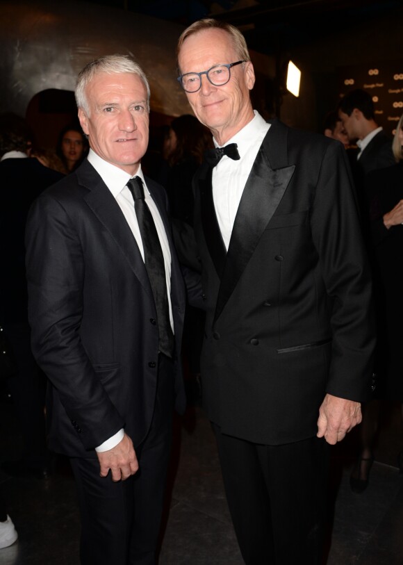 Semi-Exclusif - Didier Deschamps (Manager de la décennie) et Ari Vatanen - Cocktail pour la remise des GQ Awards "Les Hommes de l'Année 2018" au Centre Pompidou à Paris, le 26 novembre 2018. © Veeren/Bestimage