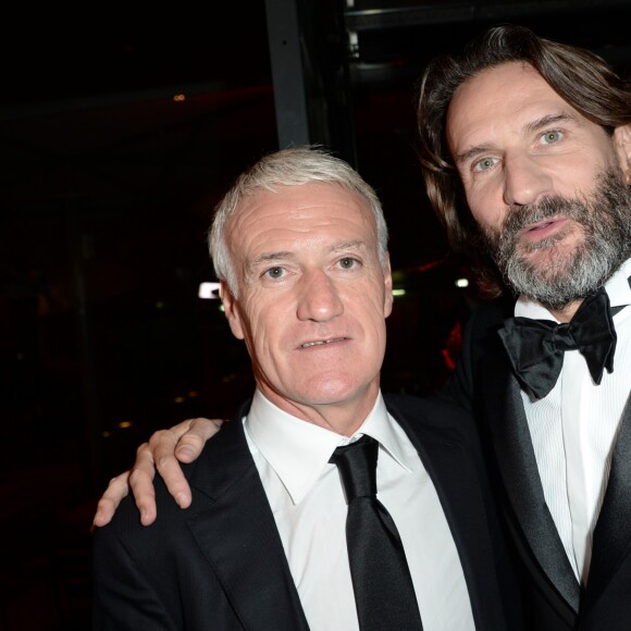 Semi-Exclusif - Didier Deschamps (Manager de la décennie) et Frédéric Beigbeder - Cocktail pour la remise des GQ Awards "Les Hommes de l'Année 2018" au Centre Pompidou à Paris, le 26 novembre 2018. © Veeren/Bestimage