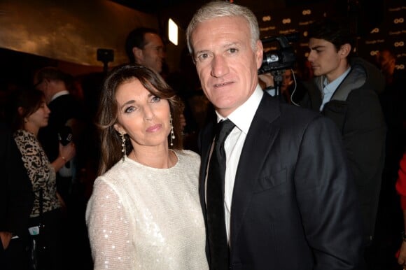 Semi-Exclusif - Didier Deschamps (Manager de la décennie) et sa femme Claude - Cocktail pour la remise des GQ Awards "Les Hommes de l'Année 2018" au Centre Pompidou à Paris, le 26 novembre 2018. © Veeren/Bestimage