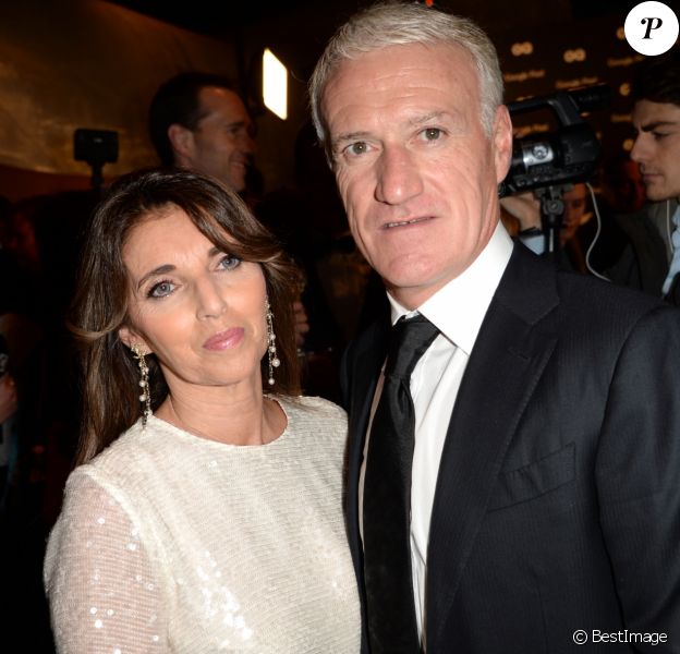 Semi-Exclusif - Didier Deschamps (Manager de la décennie) et sa femme Claude - Cocktail pour la remise des GQ Awards "Les Hommes de l'Année 2018" au Centre Pompidou à Paris, le 26 novembre 2018. © Veeren/Bestimage