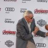 Stan Lee et Lou Ferrigno à la première de "Avengers: Age Of Ultron" à Hollywood, le 13 avril 2015