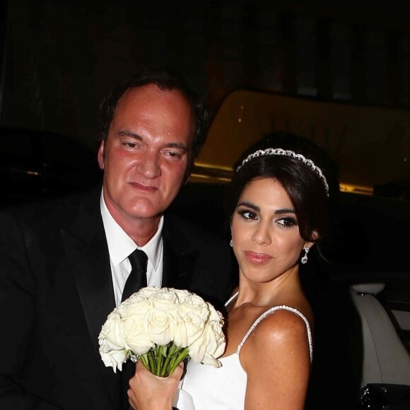 Réception du mariage de Quentin Tarantino et Daniella Pick à Beverly Hills, le 28 novembre 2018.