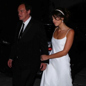 Réception du mariage de Quentin Tarantino et Daniella Pick à Beverly Hills, le 28 novembre 2018.