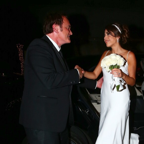 Réception du mariage de Quentin Tarantino et Daniella Pick à Beverly Hills, le 28 novembre 2018.