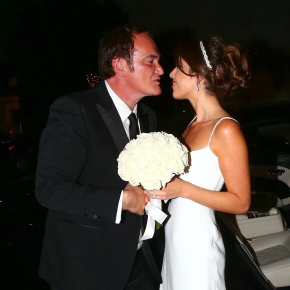 Réception du mariage de Quentin Tarantino et Daniella Pick à Beverly Hills, le 28 novembre 2018.