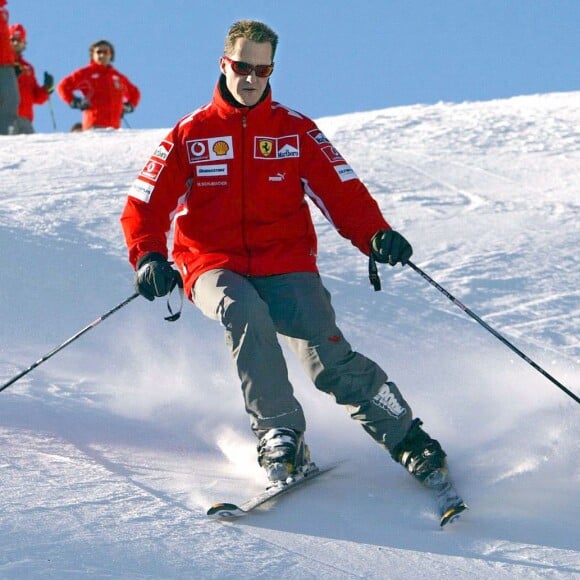 Michael Schumacher à Madonna di Campiglio, le 11 janvier 2005