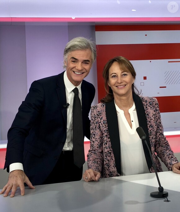 Cyril Viguier reçoit Ségolène Royal dans son émission "Territoires d'Infos", la matinale de Public Sénat, le 30 novembre 2018