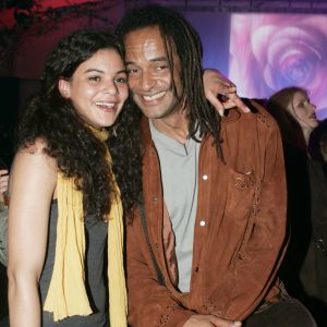 Yelena Noah et son papa Yannick - Générale du spectacle "Saltimbanco" du Cirque du soleil à Boulogne-Billancourt, le 7 mai 2005.