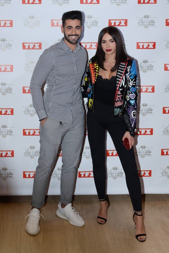 Matthieu Lacroix, Jelena - Photocall à l'occasion du lancement de la 4ème saison de l'émission de télé-réalité "La Villa des Coeurs Brisés" à la Tour TF1 à Boulogne-Billancourt, le 3 décembre 2018. © CVS/Bestimage