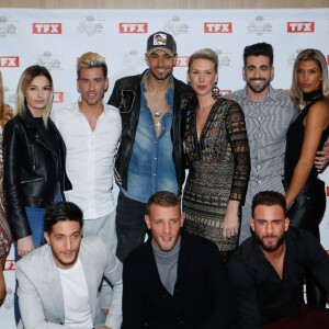 Loana Petrucciani, Jennyfer Chachat, Cloé Cooper, Virgil, Julien Guirado, Lucie Mariotti (la Love Coach), Matthieu Lacroix, Mélanie Dédigama, Sarah Lopez, Jelena, Bastien Munez, Jordan Faelens, Illan - Photocall à l'occasion du lancement de la 4ème saison de l'émission de télé-réalité "La Villa des Coeurs Brisés" à la Tour TF1 à Boulogne-Billancourt, le 3 décembre 2018. © CVS/Bestimage