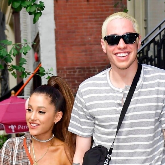 Ariana Grande et son fiancé Pete Davidson sont allés faire du shopping chez Barney's à New York, le 16 juillet 2018