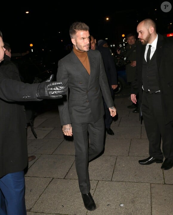 David Beckham - Arrivées à la soirée "Haig Club House Party" au Laylow Club à Londres. Le 3 décembre 2018.