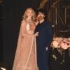 Joe Jonas et sa fiancée Sophie Turner assistent à la réception de mariage de Priyanka Chopra et Nick Jonas à New Delhi en Inde, le 4 décembre 2018.