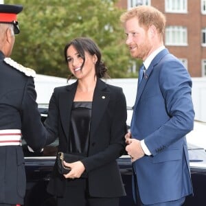 Le prince Harry, duc de Sussex et Meghan Markle, duchesse de Sussex arrivent à la soirée WellChild Awards à l'hôtel Royal Lancaster à Londres le 4 septembre 2018.