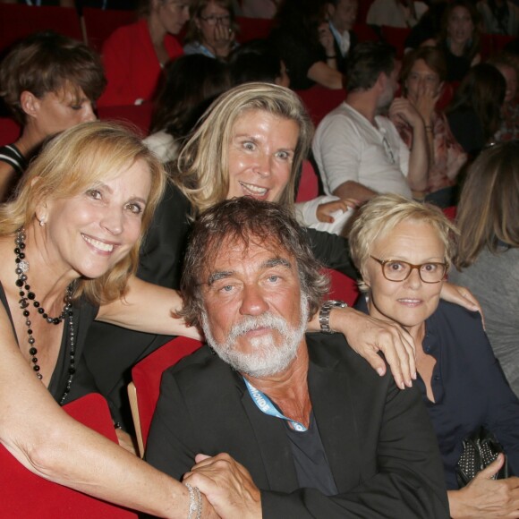 Les vraies avocates de Jacqueline Sauvage, Janine Bonaggiunta et Nathalie Tomasin, Olivier Marchal, Muriel Robin - Projection du téléfilm "Jacqueline Sauvage : C'était lui ou moi" au 20ème festival international du film de La Rochelle. Le 13 septembre 2018 © Christophe Aubert