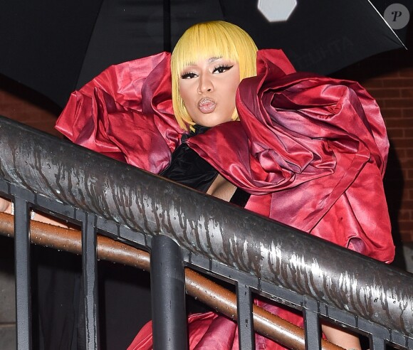 Nicki Minaj à son arrivée au défilé de mode "Marc Jacobs" lors de la fashion week à New York. Le 12 septembre 2018