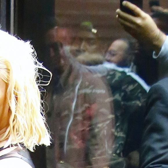 Nicki Minaj arrivant au défilé Oscar de la Renta à New York le 11 septembre 2018.