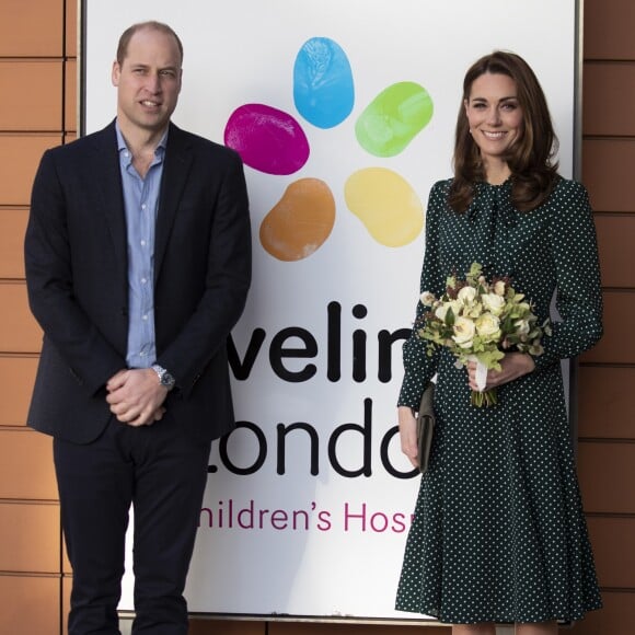 Le prince William, duc de Cambridge, et Kate Middleton, duchesse de Cambridge, visitent l'hôpital pour enfants Evelina à Londres, Royaume Uni, le 11 décembre 2018.