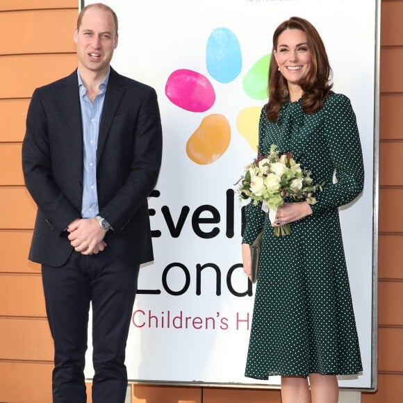 Le prince William, duc de Cambridge, et Kate Middleton, duchesse de Cambridge, visitent l'hôpital pour enfants Evelina à Londres, Royaume Uni, le 11 décembre 2018.