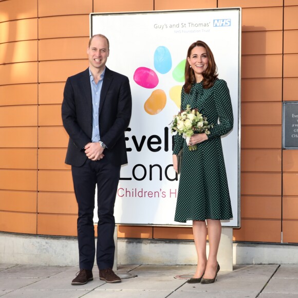 Le prince William, duc de Cambridge, et Kate Middleton, duchesse de Cambridge, visitent l'hôpital pour enfants Evelina à Londres, Royaume Uni, le 11 décembre 2018.
