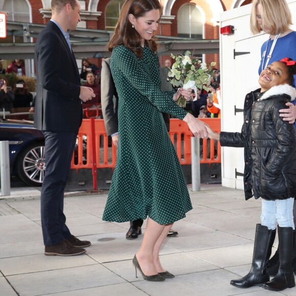 Le prince William, duc de Cambridge, et Kate Middleton, duchesse de Cambridge, visitent l'hôpital pour enfants Evelina à Londres, Royaume Uni, le 11 décembre 2018.