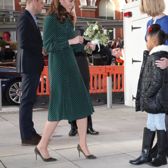 Le prince William, duc de Cambridge, et Kate Middleton, duchesse de Cambridge, visitent l'hôpital pour enfants Evelina à Londres, Royaume Uni, le 11 décembre 2018.