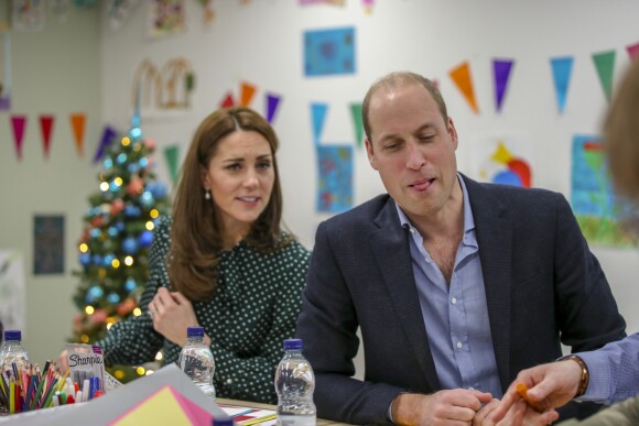 Kate Middleton, duchesse de Cambridge, et le prince William, duc de Cambridge, en visite au Centre d'aide aux sans-abri "The Passage" à Londres, le 11 décembre 2018. William est très attaché à ce lieu qu'il a découvert enfant lors d'une visite avec sa mère, Lady Di, en 1994.