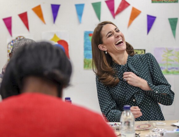 Kate Catherine Middleton, duchesse de Cambridge en visite au Centre d'aide aux sans-abris "The Passage" à Londres. Le 11 décembre 2018  11th December 2018 London UK Britain's Catherine, Duchess of Cambridge during a visit to the homeless charity The Passage in London.They will speak to frontline workers about some of the challenges relating to street homelessness, including drug addiction and mental health issues.11/12/2018 - Londres