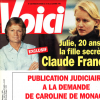 Couverture du magazine "Voici" daté du 19 au 25 janvier 1998. L'existence de la fille cachée de Claude François y était dévoilée pour la première fois.