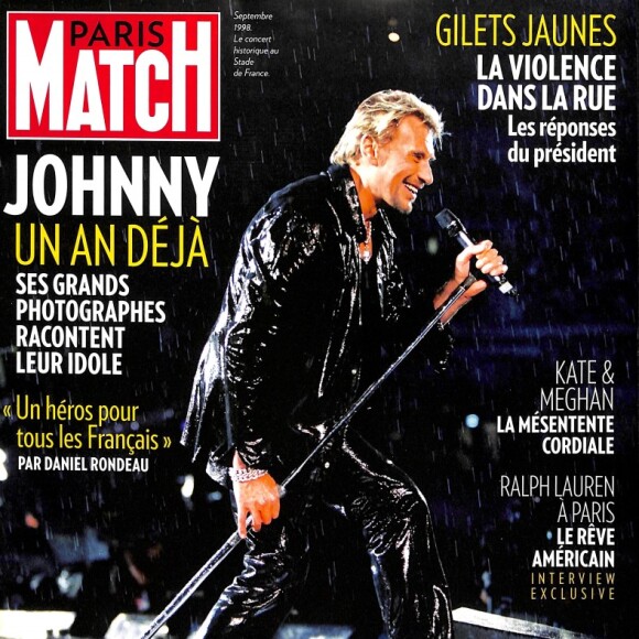 Couverture du magazine "Paris Match" en kiosque le 13 décembre 2018