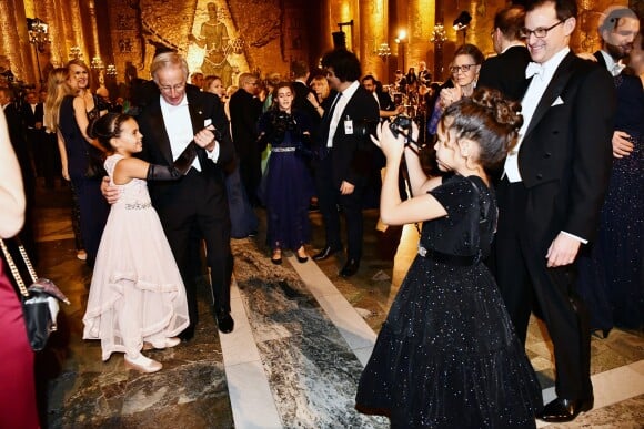 William D Nordahus - Soirée dansante lors du dîner des lauréats du prix Nobel au palais royal à Stockholm en Suède le 11 décembre 2018.