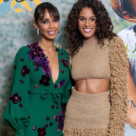 Exclusif - Sonia Rolland (Présidente de Maïsha Africa) et Cindy Bruna - Dîner de gala au profit de l'association "Maïsha Africa" de Sonia Rolland, qui vient en aide aux enfants du Rwanda, au Pavillon Gabriel, à Paris, le 17 décembre 2018. En vue de soutenir une partie du projet en faveur de la réhabilitation du service de néonatalogie de l'hôpital de Musanze au Rwanda, le gala a été organisé avec le précieux parrainage de C.Descalzi-Pereira, présidente de la Fondation Congo Kitoko, et de Céline Brucker, directrice générale de L'Oréal Grand Public France. Près de 125 000 euros de dons ont été récoltés pendant la soirée, organisée en partenariat avec la Fondation Congo Kitoko, Mixa et LVMH ainsi que la contribution du magazine Infrarouge et de la maison de Champagne Delarocque. © Gorassini-Moreau/Bestimage