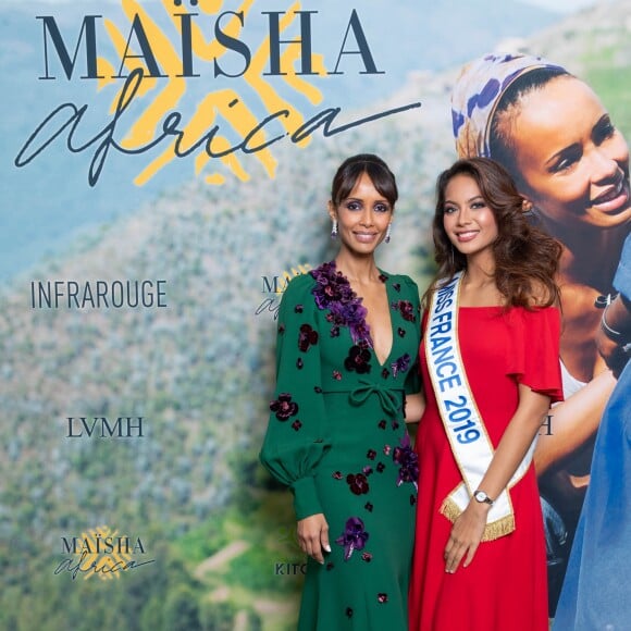 Exclusif - Sonia Rolland (Présidente de Maïsha Africa) et Vaimalama Chaves (Miss France 2019) lors du dîner de gala au profit de l'association "Maïsha Africa" de Sonia Rolland, qui vient en aide aux enfants du Rwanda, au Pavillon Gabriel, à Paris, le 17 décembre 2018. En vue de soutenir une partie du projet en faveur de la réhabilitation du service de néonatalogie de l'hôpital de Musanze au Rwanda, le gala a été organisé avec le précieux parrainage de C.Descalzi-Pereira, présidente de la Fondation Congo Kitoko, et de Céline Brucker, directrice générale de L'Oréal Grand Public France. Près de 125 000 euros de dons ont été récoltés pendant la soirée, organisée en partenariat avec la Fondation Congo Kitoko, Mixa et LVMH ainsi que la contribution du magazine Infrarouge et de la maison de Champagne Delarocque. © Gorassini-Moreau/Bestimage