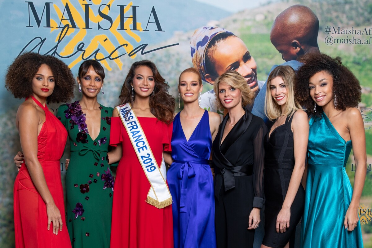 Sonia Rolland Vaimalama Chaves et les Miss France éblouissantes à ses côtés