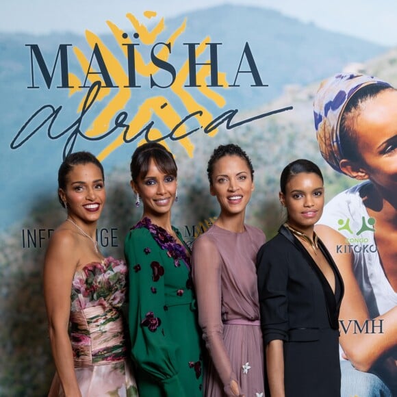 Exclusif - Cindy Descalzi-Pereira (Présidente de la Fondation Congo Kitoko et marraine de Maïsha Africa), Sonia Rolland (Présidente de Maïsha Africa), Noémie Lenoir, Anaïs Monory - Dîner de gala au profit de l'association "Maïsha Africa" de Sonia Rolland, qui vient en aide aux enfants du Rwanda, au Pavillon Gabriel, à Paris, le 17 décembre 2018. Près de 125 000 euros de dons ont été récoltés pendant la soirée, organisée en partenariat avec la Fondation Congo Kitoko, Mixa et LVMH. © Gorassini-Moreau/Bestimage