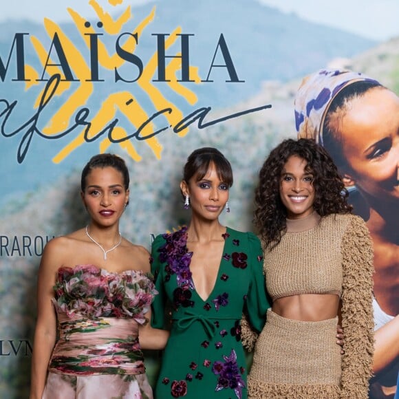 Exclusif - Cindy Descalzi-Pereira (Présidente de la Fondation Congo Kitoko et marraine de Maïsha Africa), Sonia Rolland (Présidente de Maïsha Africa), Cindy Bruna - Dîner de gala au profit de l'association "Maïsha Africa" de Sonia Rolland, qui vient en aide aux enfants du Rwanda, au Pavillon Gabriel, à Paris, le 17 décembre 2018. Près de 125 000 euros de dons ont été récoltés pendant la soirée, organisée en partenariat avec la Fondation Congo Kitoko, Mixa et LVMH. © Gorassini-Moreau/Bestimage