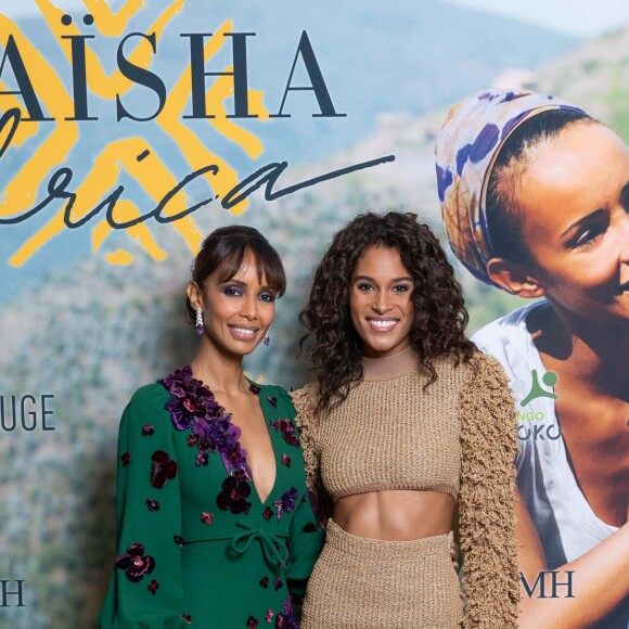 Exclusif - Sonia Rolland (Présidente de Maïsha Africa) et Cindy Bruna - Dîner de gala au profit de l'association "Maïsha Africa" de Sonia Rolland, qui vient en aide aux enfants du Rwanda, au Pavillon Gabriel, à Paris, le 17 décembre 2018. Près de 125 000 euros de dons ont été récoltés pendant la soirée, organisée en partenariat avec la Fondation Congo Kitoko, Mixa et LVMH. © Gorassini-Moreau/Bestimage