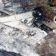 Exclusif - Vue aérienne des ravages des incendies de Malibu et Calabasas par le Woolsey fire, le 19 novembre 2018