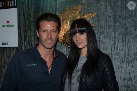 Gilles Luka et Solenn Oceane du groupe 'Ocean Drive' - 18eme edition des Trophees de la Nuit au Lido a Paris le 26 Novembre 2012.