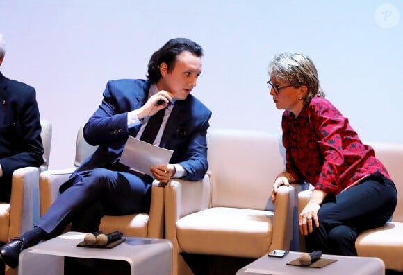 Exclusif - Martin Rey-Chirac et Claude Chirac - 5e édition de la cérémonie de remise des prix de la Fondation Chirac (le Prix Culture pour la paix et le Prix Chirac pour la prévention des conflits) au musée du Quai Branly - Jacques Chirac à Paris le 18 décembre 2018. © Dominique Jacovides / Bestimage